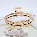 1 Uds. De pinzas para el pelo geométricas salvajes y simples a la moda para mujeres y niñas, pinzas para el pelo de cangrejo, pinzas para el pelo de Metal, accesorios para la cabeza