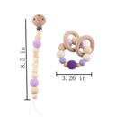 Baby Toys Silicone Beads Teethers Wooden Rings Handmade Bracelet Pacifier Chain Clips Teething Pram Stroller Bell Baby Products