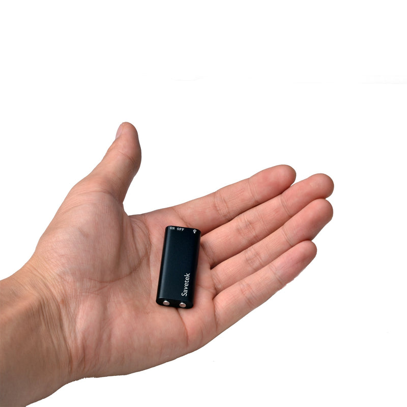 Savetek Mini USB Pen más pequeño Activado por voz 8GB 16GB Audio digital Grabadora de voz Reproductor de MP3 192Kbps Grabación WAV