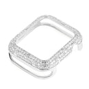 Armor Copper Protective Case for Apple Watch 7 Series 6 SE 5 4 3 Carved Diamond Cover Bumper for Iwatch 41mm 45mm 40mm 44mm 42mm