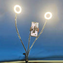 LED Selfie Ring Light with Flexible Long Arm Mobile Phone Holder Makeup Desktop Clip Usb Ring Lamp For Youtube Live Makeup Video