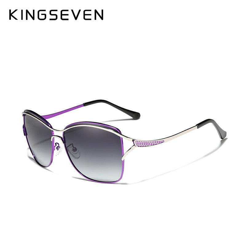 KINGSEVEN Retro Womens Sun glasses Polarized Luxury Ladies Brand Designer Gradient Lens Sunglasses Eyewear For Women Female