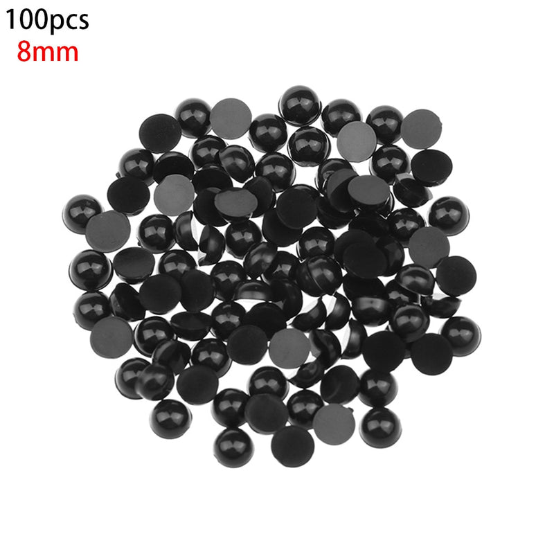 100Pcs 3-12mm Black Plastic Safety Eyes For Bear doll Animal Puppet DIY Crafts Children Kids Toys Eyes Accessories