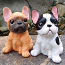 Creative French bulldog figurine home decoration car interior Ornament resin Animal sculpture crafts desktop decor birthday gift
