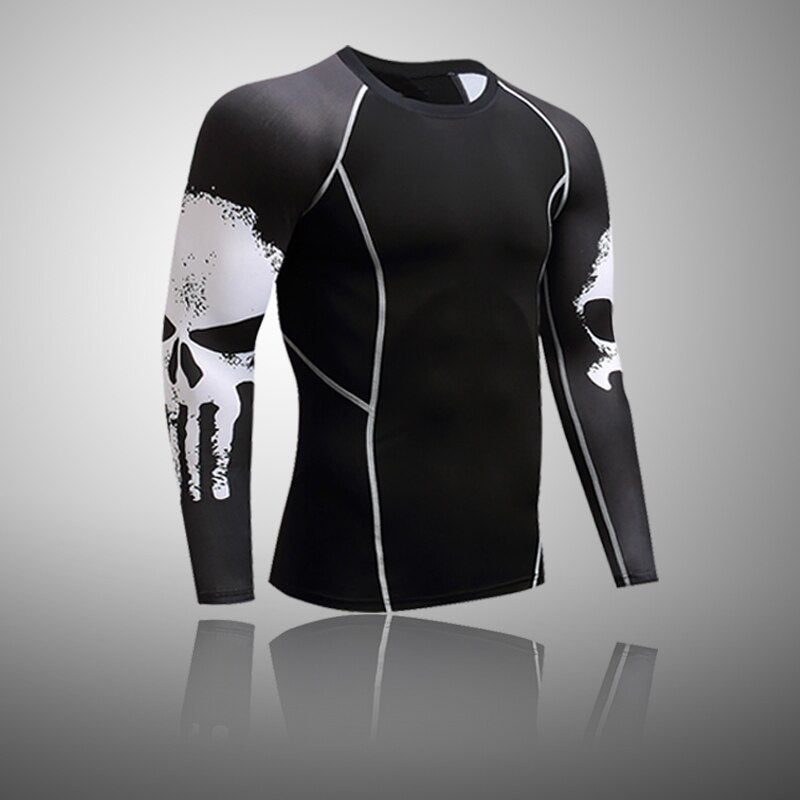 Laufen Herren Thermounterwäsche Unterhose Kit Sport Kompressionsbekleidung Trainingsanzug für Herren Fitness Slim Jogger Base Layer Set