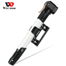 WEST BIKING Mini Portable Bike Pump Inflator Aluminum Alloy Bicycle Tire Pump Ultralight 120 Psi High Pressure Cycling Air Pumps