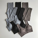 2 Piece Set Women Seamless Yoga Set Fitness Clothing High Waist Leggings+Sport Bra Gym Workout Clothes Woman Jogging Sportwear