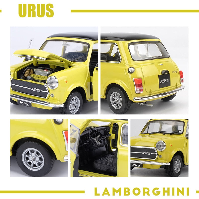 welly 1:24  Mini Cooper 1300 car alloy car model simulation car decoration collection gift toy Die casting model boy