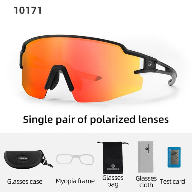 Gafas de ciclismo polarizadas ROCKBROS, gafas transparentes para bicicleta, gafas UV400 para deportes al aire libre, gafas de sol para hombres y mujeres, gafas de sol para ciclismo