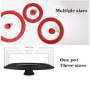 28-30-32cm Frying Pan with Lid Multifunctional Glass Lid Wok Pan Lids Covers Glass Round Pan Lid Silicone Glass Pan Covers