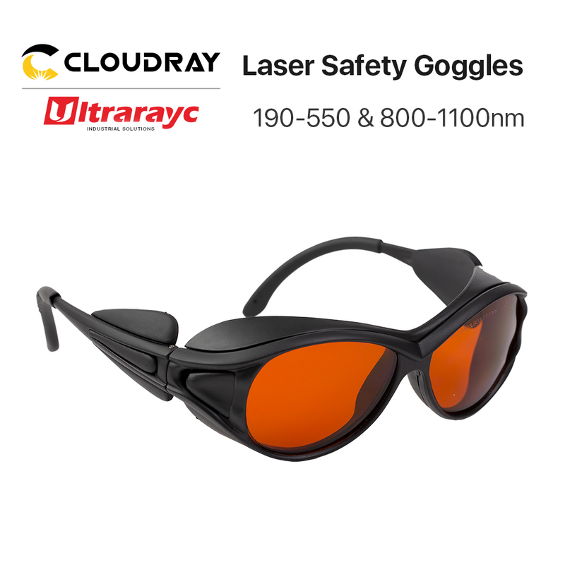 Ultrarayc UV &amp; Green Laser Safety Goggles Small Size Type A 190-550nm &amp; 800-1100nm Shield Protective Glasses Protection Eyewear