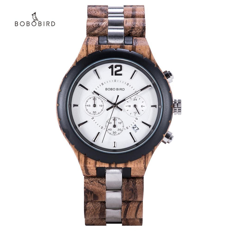 Bobo Bird Men Watches 2020 Luxury Wooden Men&