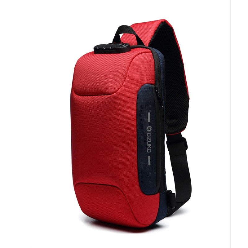 Male Anti-theft Shoulder Messenger Bags Multifunction Crossbody Bag for Men Waterproof Short Trip Chest Bag Pack Mochila Hombre