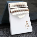 KERUS 17 teclas whit Kalimba pulgar Piano hecho por una sola placa de madera de alta calidad cuerpo de caoba instrumento musical
