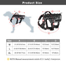 Military Tactical Dog Harness Nylon Reflective Working Dog Harness Adjustable Training For Medium Large Dogs German Shepherd