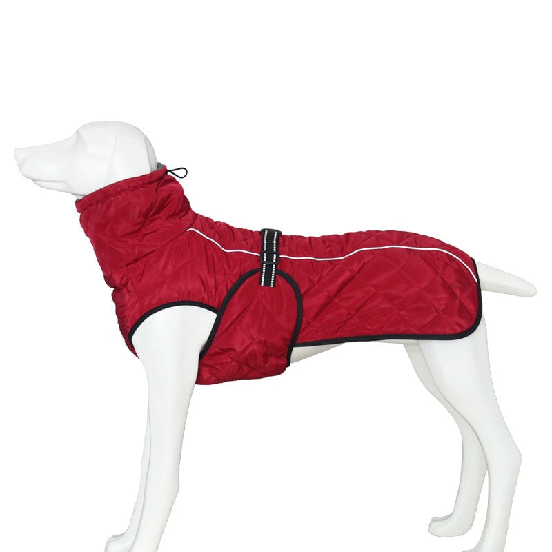 Hundejacke im Freien, wasserdicht, reflektierend, Haustiermantel, Weste, Winter, warme Baumwolle, Hundebekleidung für große, mittelgroße Hunde, Labrador
