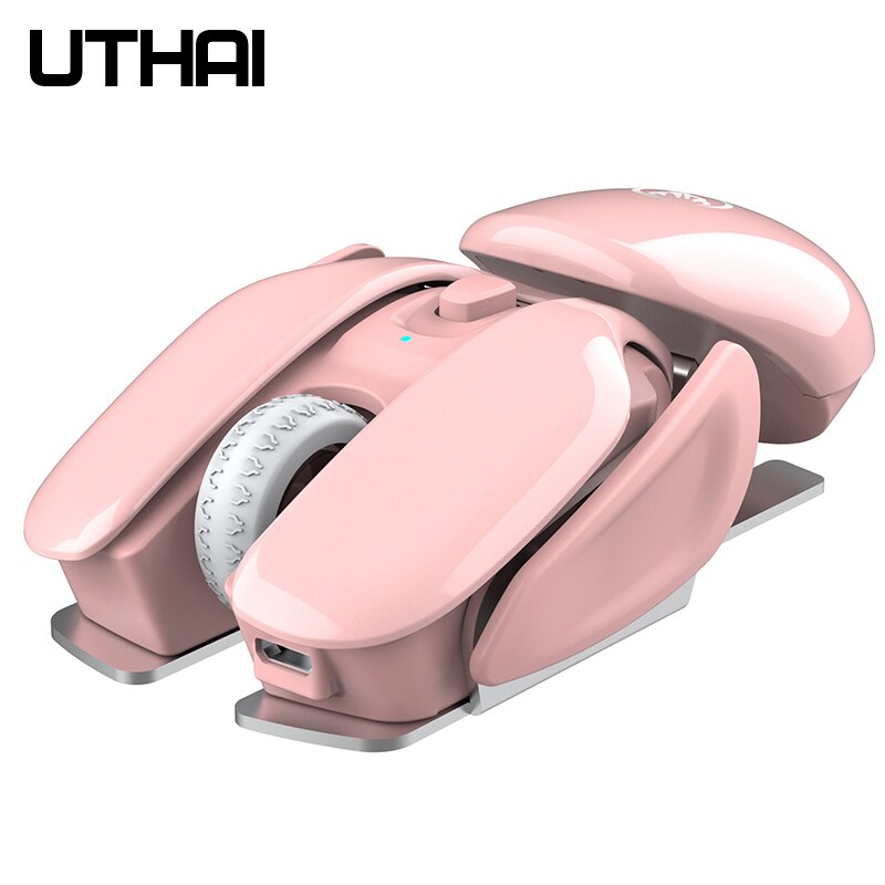 T37 Kabellose Maus USB1600dpi Wiederaufladbare Büro-USB-Maus 2.4G optische Maus, ergonomische Maus für Laptop-Desktop-Schlaf