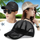 Oversize full mesh sun hat male summer cool riding sport cap lady peak hats men plus size baseball caps 55-60cm 60-66cm