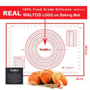 WALFOS Ex-Large Antihaft-Silikon-Pad für Backöfen, Backen, Gebäck, Waage, Ausrollen, Teigmatte, Fondant, Kuchen, Süßwaren