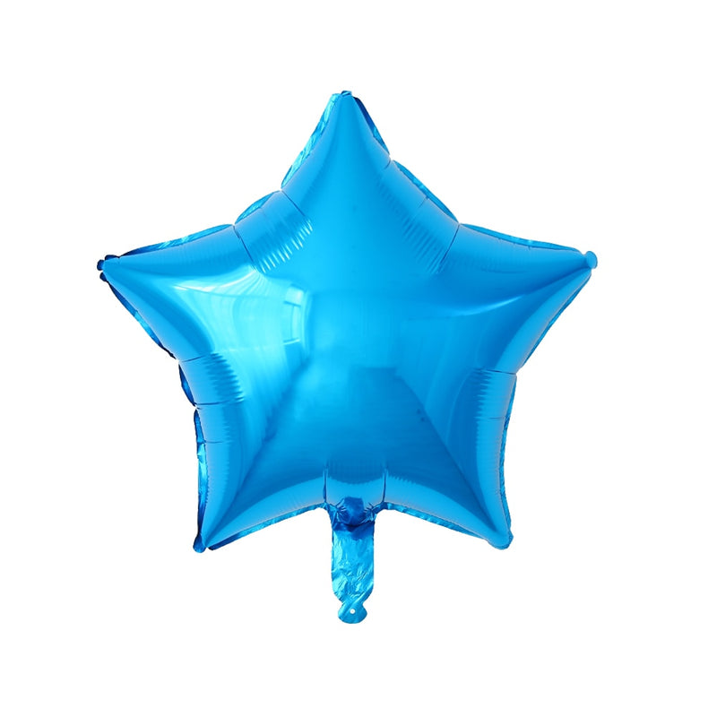 50 Uds. De Globos de aluminio con forma de corazón de estrella de 18 pulgadas, Globos inflables de helio, decoraciones para fiesta de cumpleaños, Globos de compromiso de boda para niños