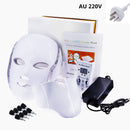 7 Colors Light LED Facial Mask with Neck Face Care Treatment Beauty Anti Acne Therapy Face Whitening Skin Rejuvenation Machine
