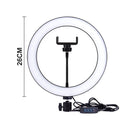 Dimmbares Ringlicht Selfie LED runde Lampen USB mit Telefonhalter 1,6 m Stativ für Tiktok-Videolicht-Make-up-Fotografie-Set
