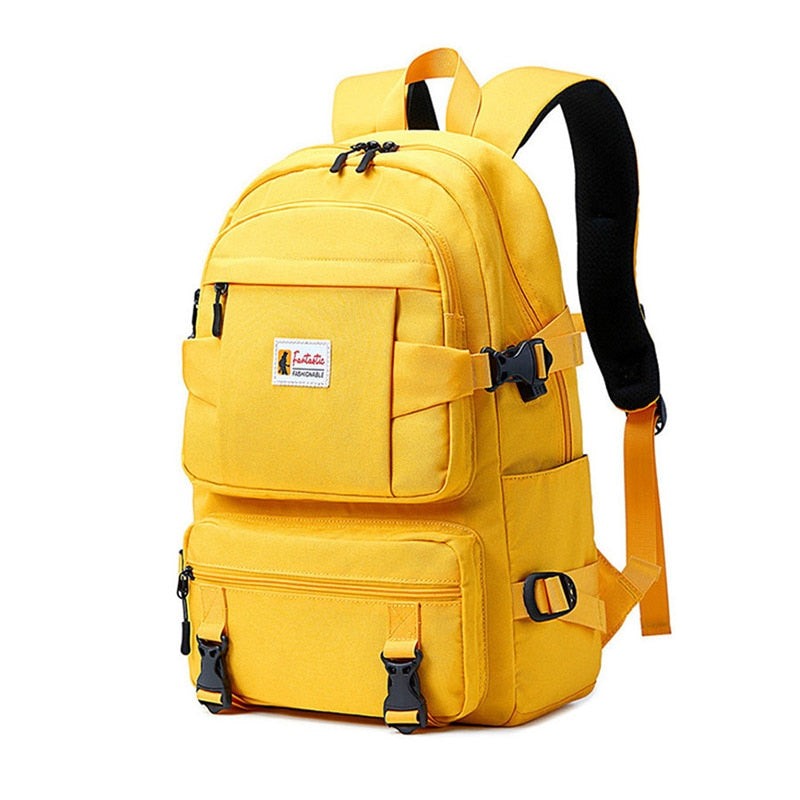 Mode Gelber Rucksack Kinder Schultaschen Für Mädchen Wasserdichter Oxford Großer Schulrucksack Für Jugendliche Jungen Schultasche