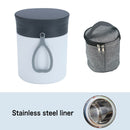 Fiambrera con aislamiento térmico de 430ml, caja Bento interior de acero inoxidable 304, contenedor de comida portátil para exteriores para oficina y escuela