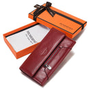 KAVIS Echtes Leder Damen Geldbörse Neue Art Weibliche Portomonee Mode Geldbeutel Reißverschluss Kartenhalter Handlich Perse Hohe Kapazität