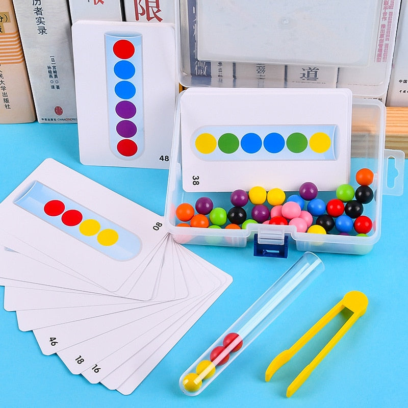 Kids Toys Montessori Wooden Toys Hands Brain Training Clip Beads Puzzle Board Math Game Baby Early Educational Toys For Children