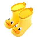 Children Rain Boots Rubber Boots Kids Water Shoes PVC Baby Cartoon Waterproof  Non-slip  Warm Winter