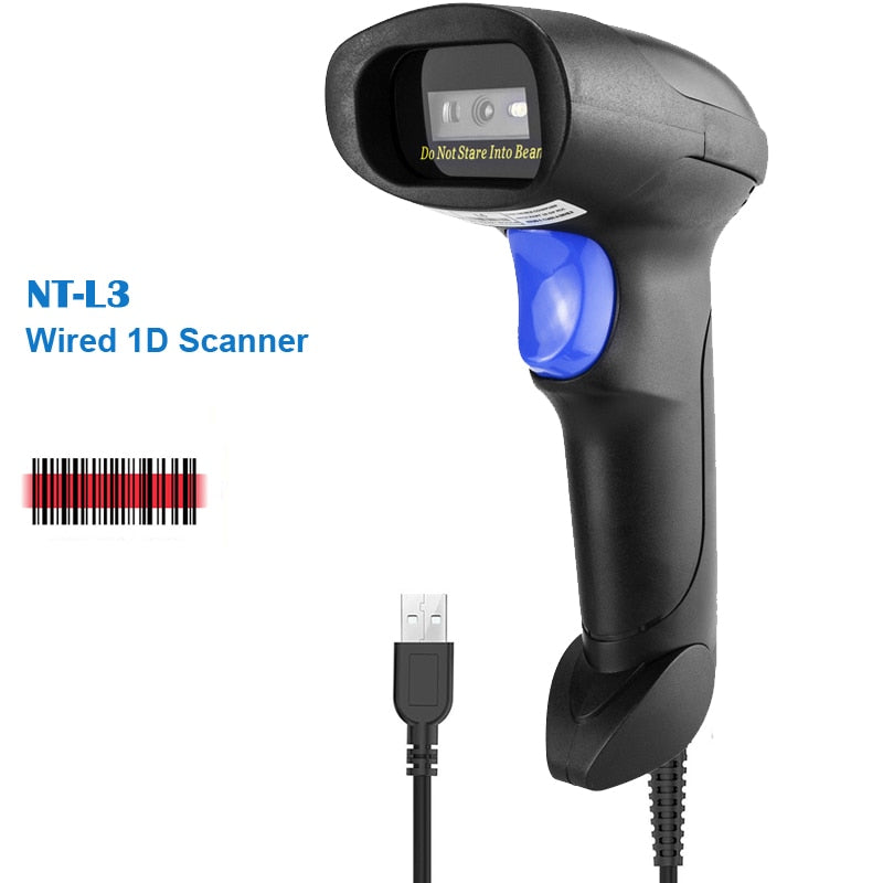 NETUM L8 Wireless 2D Barcode Scanner and L5 Wired 1D/2D QR Bar Code Reader PDF417 for Inventory POS Terminal