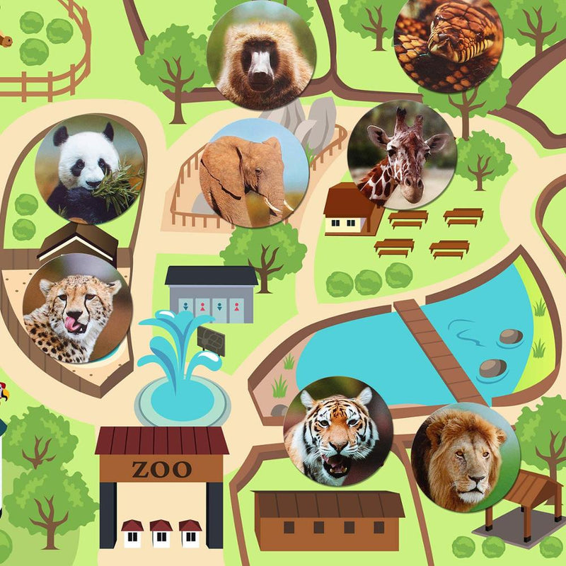100-500 stücke zoo Tiere cartoon Aufkleber für kinder klassische spielzeug aufkleber schule lehrer belohnung aufkleber 8 designs muster löwe