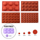 Chocolate Sphere Mold Half Ball Mold Hemisphere Shape Silicone Chocolate Cake Mousse Dessert Baking Pastry Bakeware