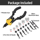 HIFESON Nietmutter Gun Nietmutter Werkzeug Nietwerkzeug 617 619Blindnieteinsatz Manuelle Nietmutter Nietnietwerkzeug für Muttern