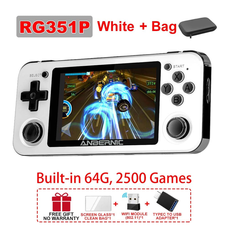 Anbernic RG351P Handheld Game Player Offenes System PS1 64Bit 2500 Spiele 3,5-Zoll-IPS-Bildschirm RG350P HD-Ausgang Videospielkonsolen