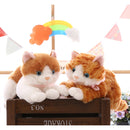 New cute plush cat white black soft stuffed plush toy animal gift for children boy girl toy gift 35-40cm