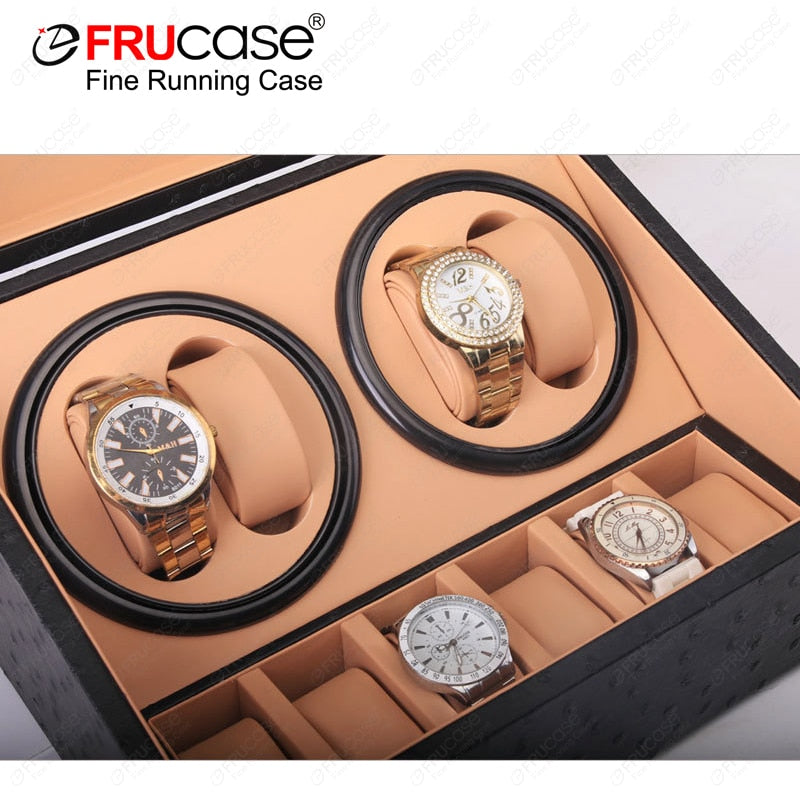 FRUCASE PU Watch Winder for automatic watches automatic winder 4+6