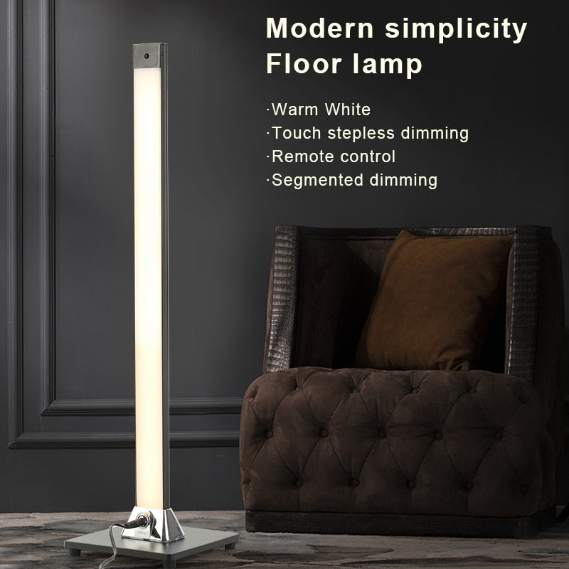 Modern LED Floor Lamp Remote Control Floor Lights Indoor Touch Dimming Living Room Bedroom Standing Lamp Home Decor Light