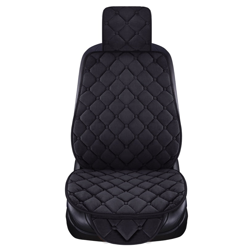 Winter Car Seat Cover Car Front/Rear/Full Set Seat Cushion Non-slip Short Plush Chair Auto Seat Cushion Protector Mat Pad