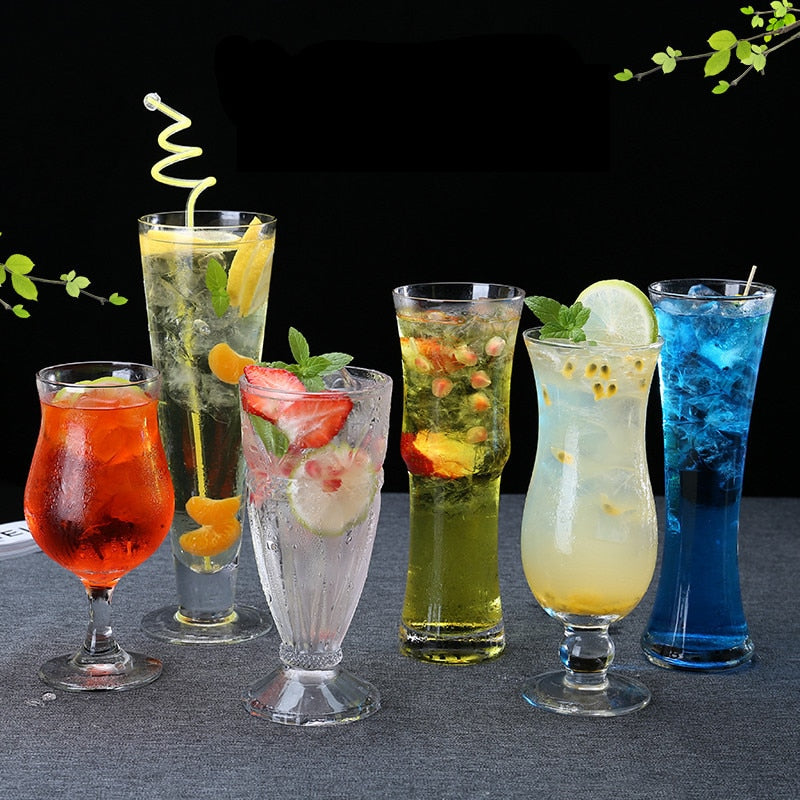 Creative Coctail Cocktail Glass Cup Juice Glass barware Cup Summer Sand Ice Cream cup Drinkware Beer Milk-shake Fruit Tea glass