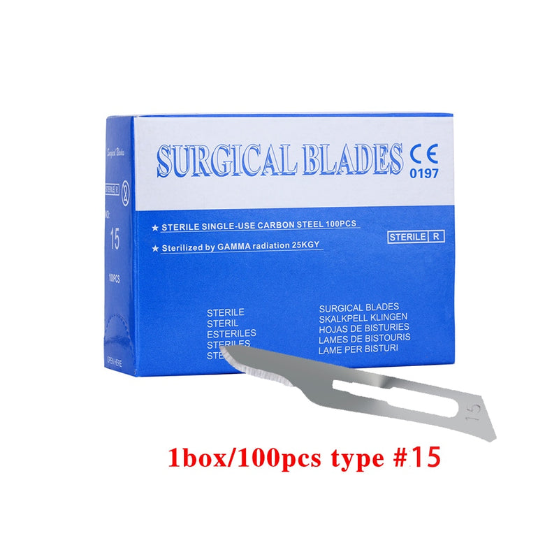 100pcs/Box Dental Surgical Scalpel Sterilized Blades