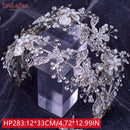 YouLaPan HP240 Golden Bride Hair Accessories Crystal Headband Woman Wedding Hair Jewelry Rhinestone Bridal Tiara and Headdress