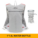 Trail Running-5L Ultralight backpack, hydration jogging vest, Marathon, bicycle, water bottle 250ml 500ml