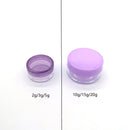 100pcs 2g/3g/5g/10g/15g/20g Empty Plastic Clear Cosmetic Jars Makeup Container Lotion Bottle Vials Face Cream Sample Pot Gel Box
