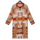 2020 Coat Women Jackets Winter Warm Long Sleeve Color Block Retro Floral Print Coat Outerwear Women&
