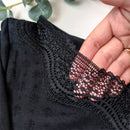 2022 New Autumn Winter Seamless Second Thermal Female Skin Lace V-neck Slim Body Thermal Underwear  For Women Modal Long Johns