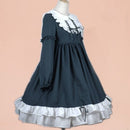 NONSAR Vintage Princess Women Lolita Dress Sweet Lace Angel Bowknot High Waist Victorian Kawaii Girl Gothic Halloween New