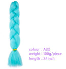 Black Star Hair Ombre Jumbo Braiding Hair Extensions 24 Inch Twist Braids Synthetic Hair Fiber for Twist Braiding for Women