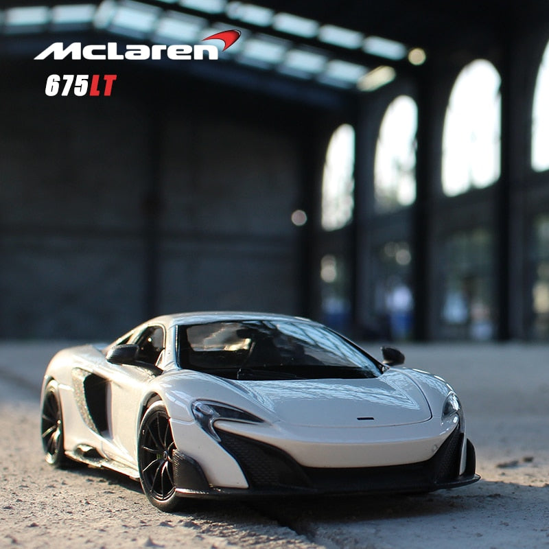 WELLY 1:24 MCLAREN 675LT alloy car model crafts decoration collection toy tools gift